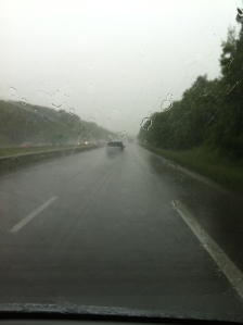 Regen onderweg